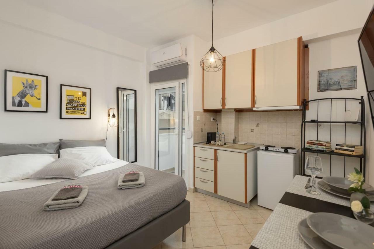 Central Studio! Fiber Wifi, Ac, Private, Self Check-In! Selanik Dış mekan fotoğraf